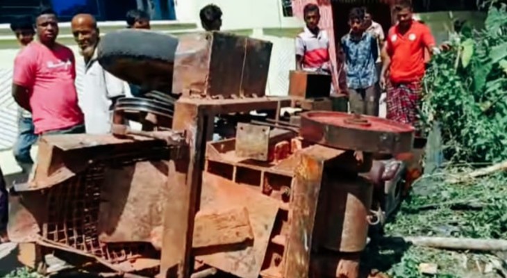 ইটভাঙা গাড়ি উল্টে নিহত ১ আহত ৩